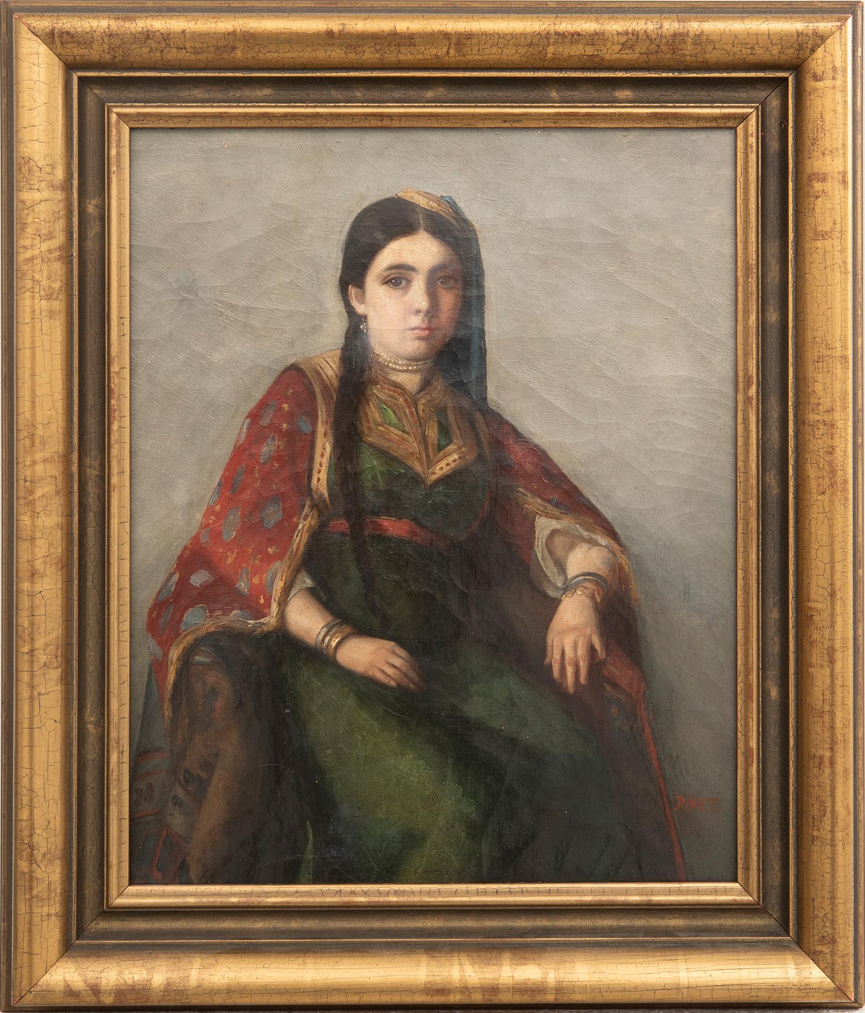 Okänd konstnär 1800/1900-tal, Portrait of a woman.