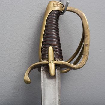 An early 19th century cavalry saber.