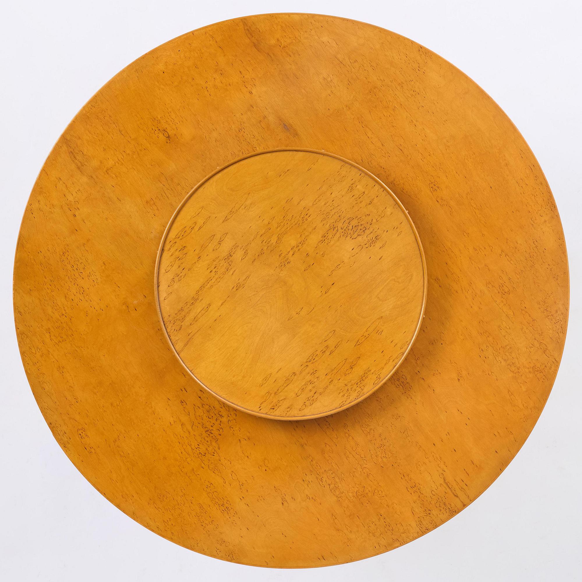 Alvar Aalto, matbord, modell "91", med karusellbricka, O.Y. Huonekalu-ja Rakennustyötehdas A.B, för Finmar Ltd, Finland, 1934-39.