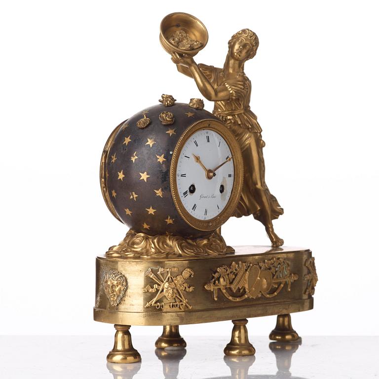 A French Empire early 19th century mantel clock.