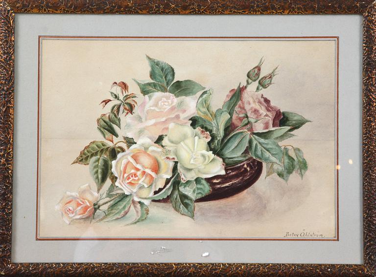 BETZY ÄHLSTRÖM, akvarell, sign.