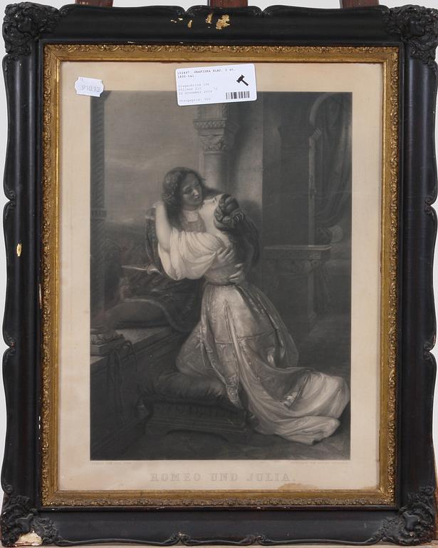 GRAFISKA BLAD, 2 st, 1800-tal.
