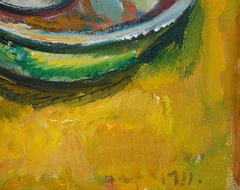 Gösta Sandels, Still life with fruit and pitcher.