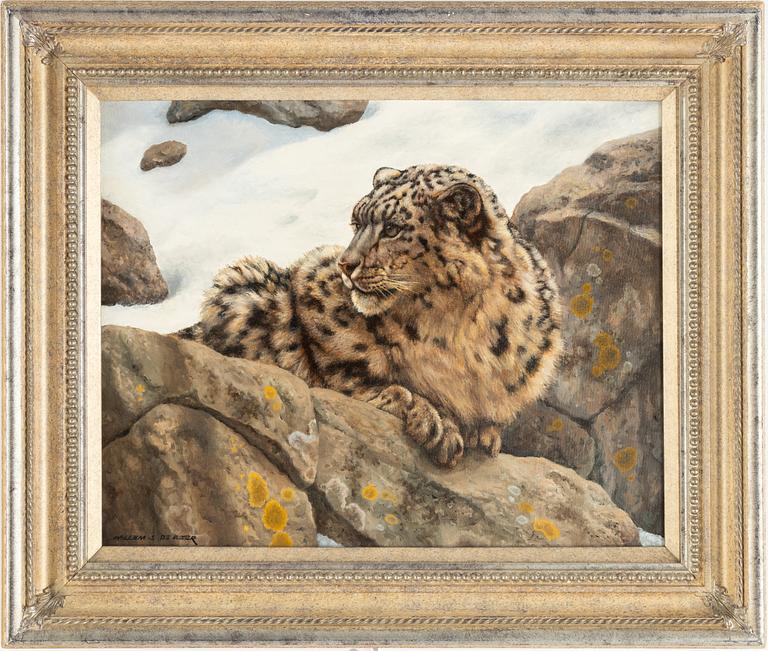 Willem Sternberg de Beer, diptych, oil on canvas, signed.