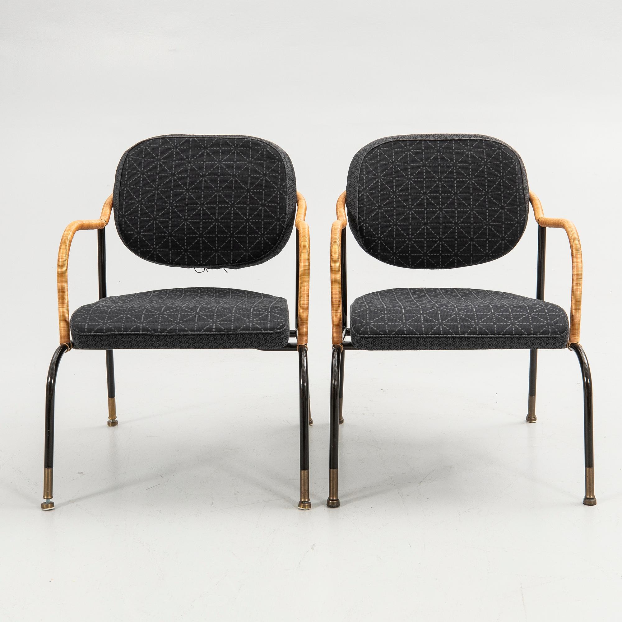 Mats Theselius, armchair, a pair, "Bamboo king", Källemo AB, Värnamo, 8/360 and 49/360.