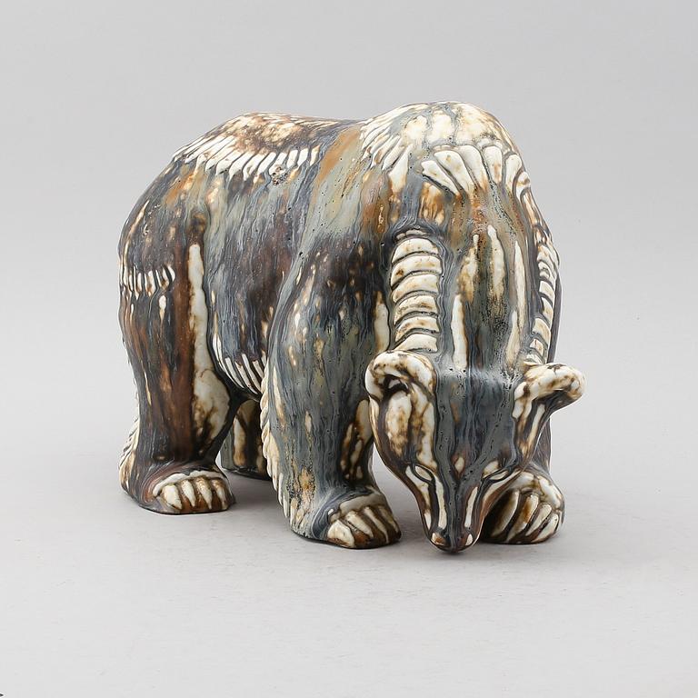 FIGUR, stengods, Gunnar Nylund, Rörstrand, monogramsignerad.