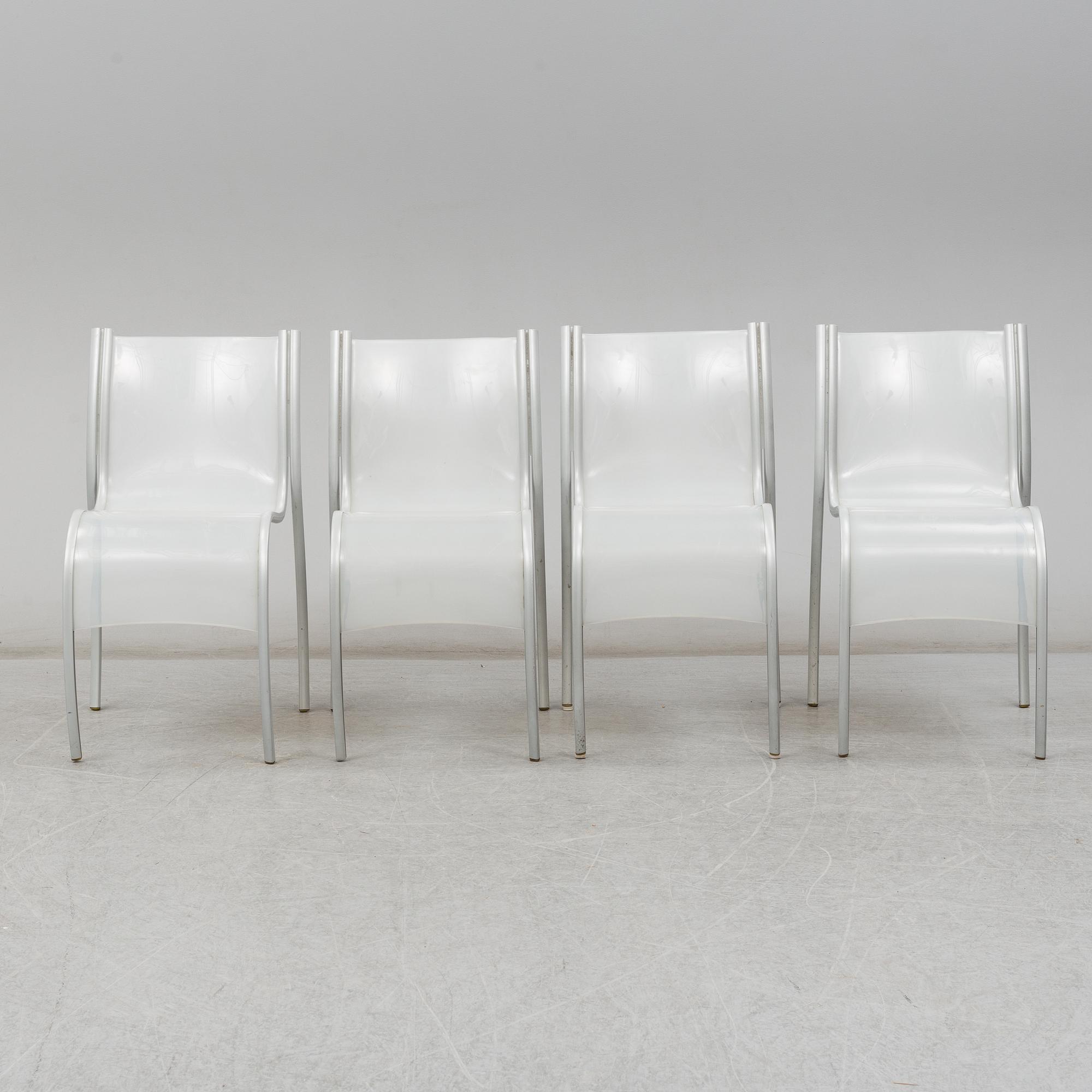 RON ARAD, four 'FPE (Fantastic, Plastic, Elastic)' chairs, Kartell, Italy, late 20th Century.