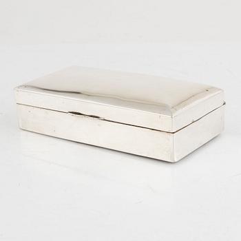 Levi & Salaman, tobaksskrin, silver, Birmingham 1904.