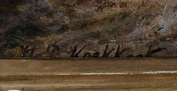 HENDRIK BAREND KOEKKOEK, tillskriven, olja på duk, signerad.