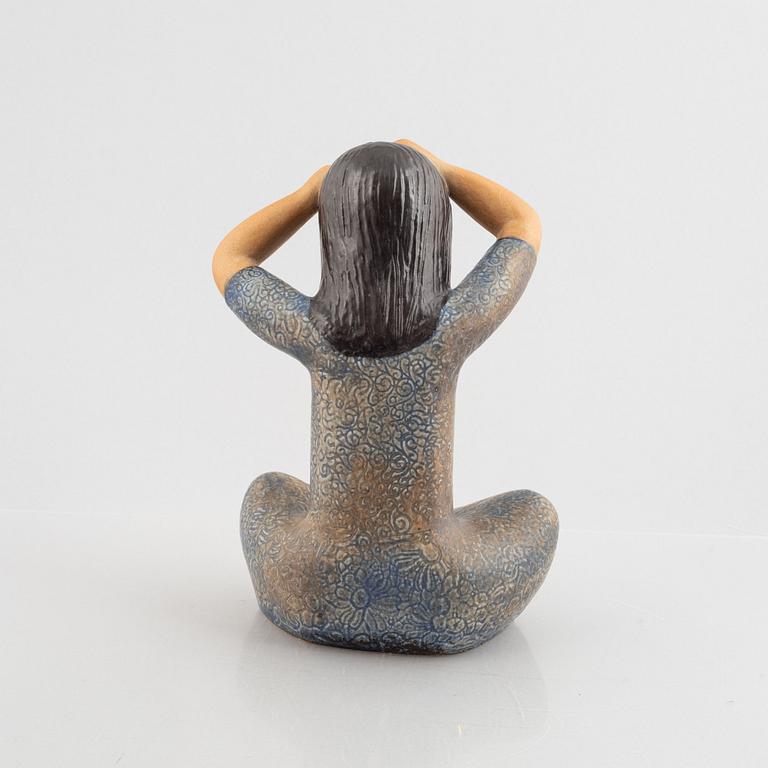 Lisa Larson, figurin, stengods, "Thailändska", Gustavsbergs Studio.