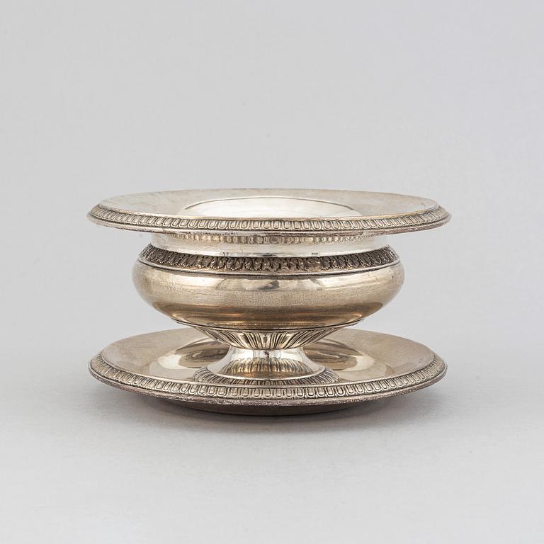 A silver sauce bowl, GAB, Stockholm, 1884.