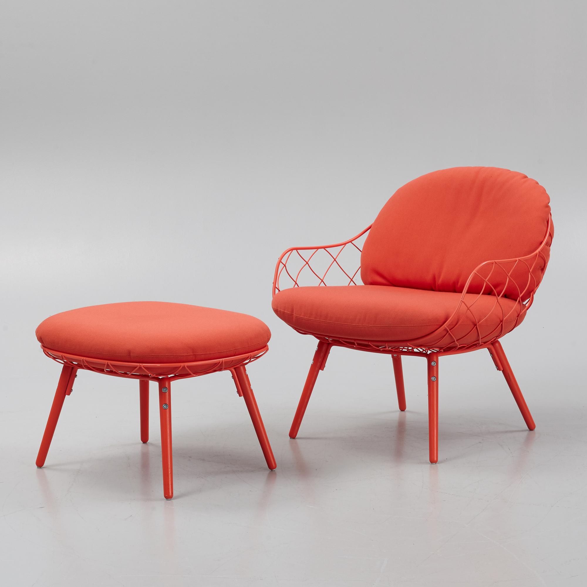 Jaime Hayon, a 'Piña' easy chair and ottoman, Magis, Italy.