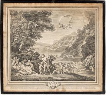 FRANCESCO ALBANI, after, 4 etchings, engraved by Etienne Baudet, dated 1672.