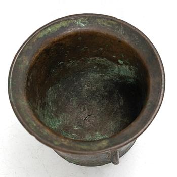 Mortel med stöt, troligen Spanien, 1500/1600-tal.