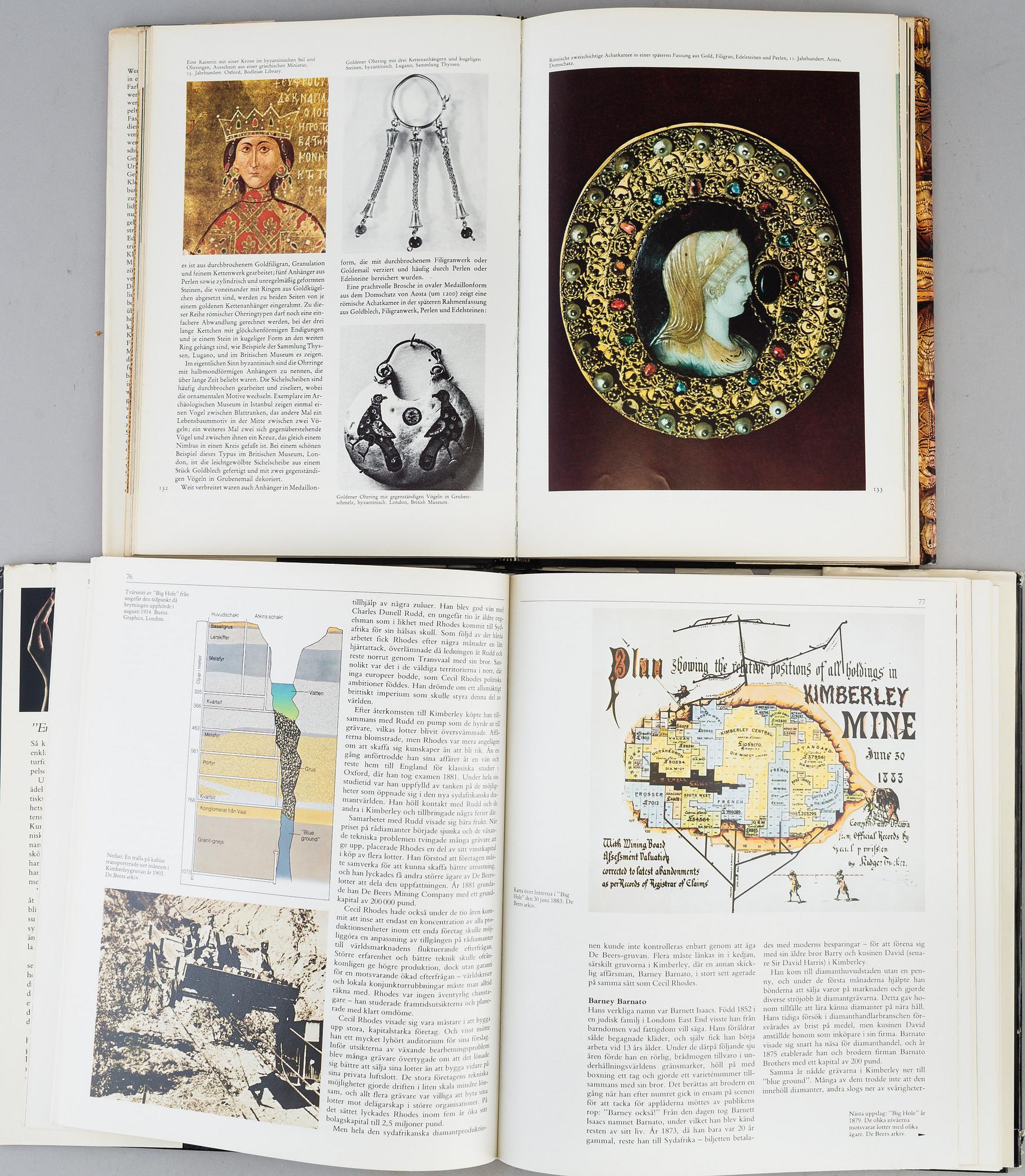 BOOKS, 7 vol. About Jewelry.