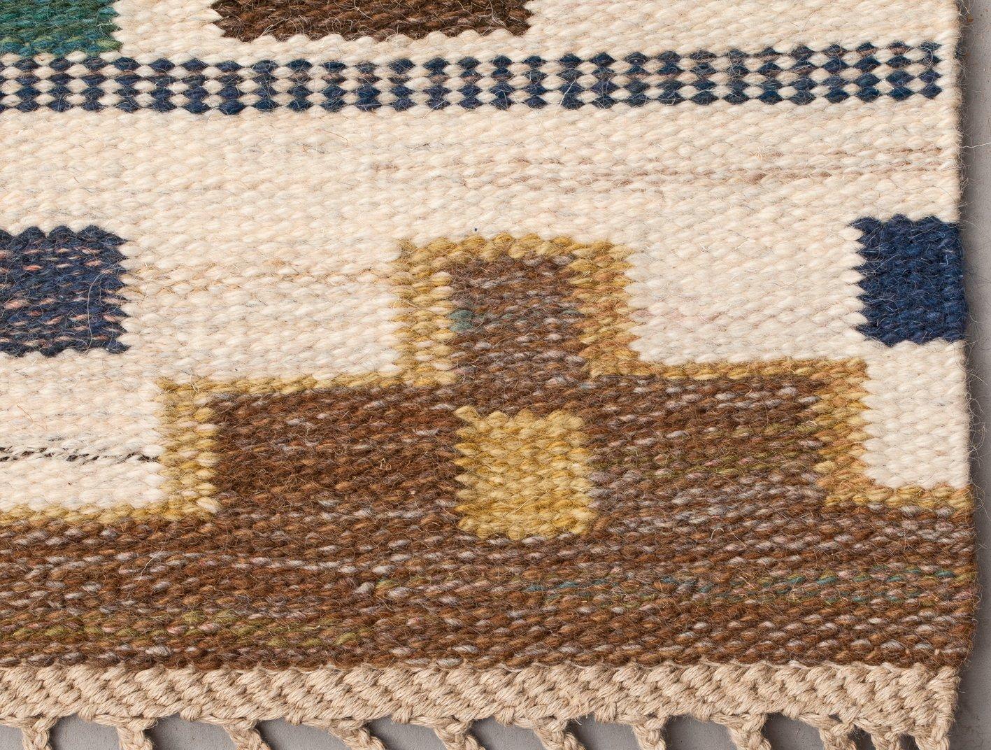 Märta Måås-Fjetterström, CARPET. "Blå heden". Flat weave (rölakan). 576,5 x 569 cm. Signed AB MMF.