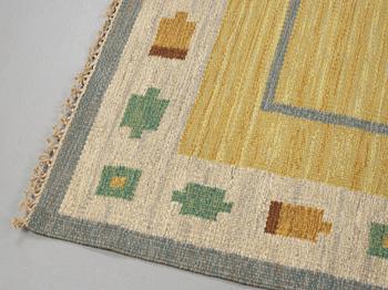 CARPET. Flat weave. 259,5 x 161,5 cm. Signed AGS.