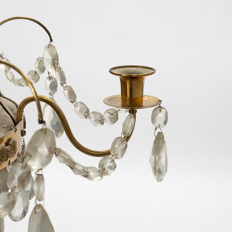 A late Gustavian style chandelier, first half of the 20th Century.