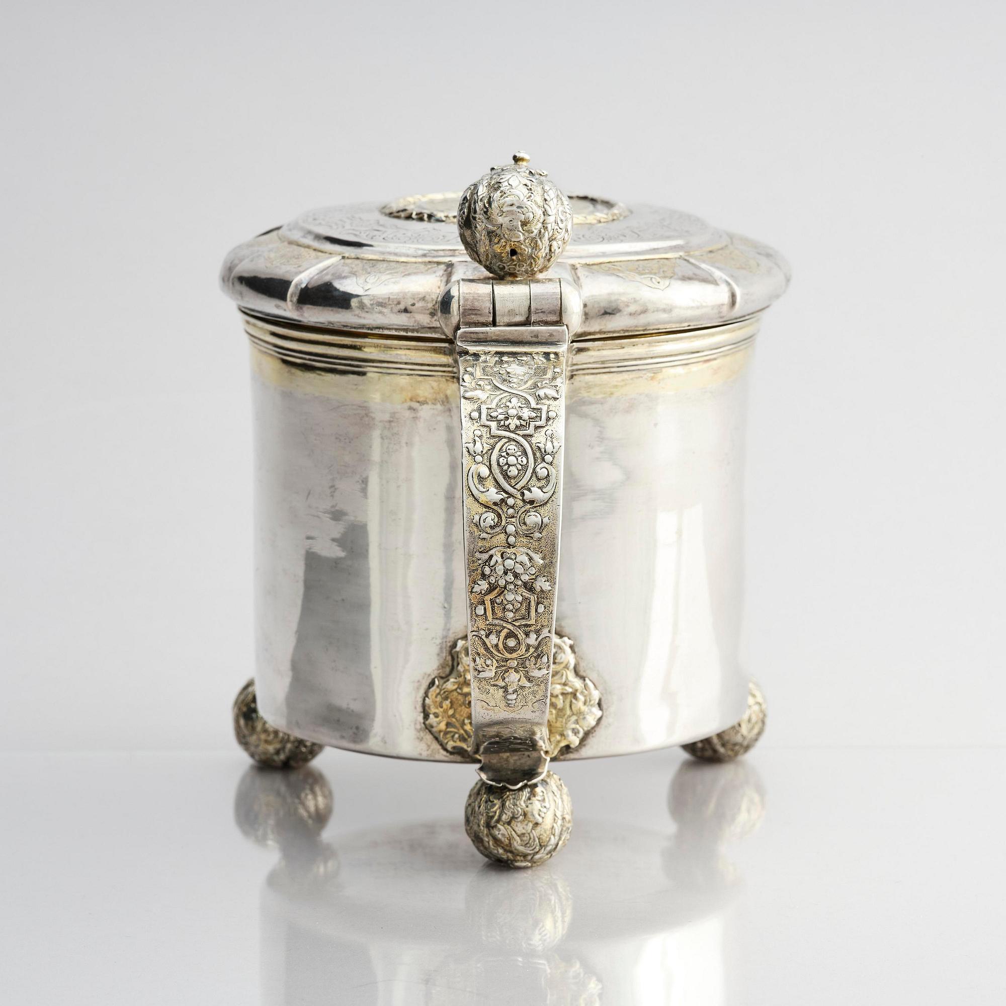 A Swedish 18th century parcel-gilt silver tankard, mark of Thomas Beckman the younger (active 1727-1765), Örebro.