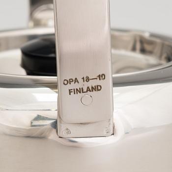 TIMO SARPANEVA, 5-piece stainless steel serving dishes for Opa Ltd.