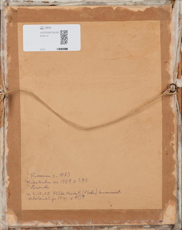 JUHO RISSANEN, piirros, signeerattu.