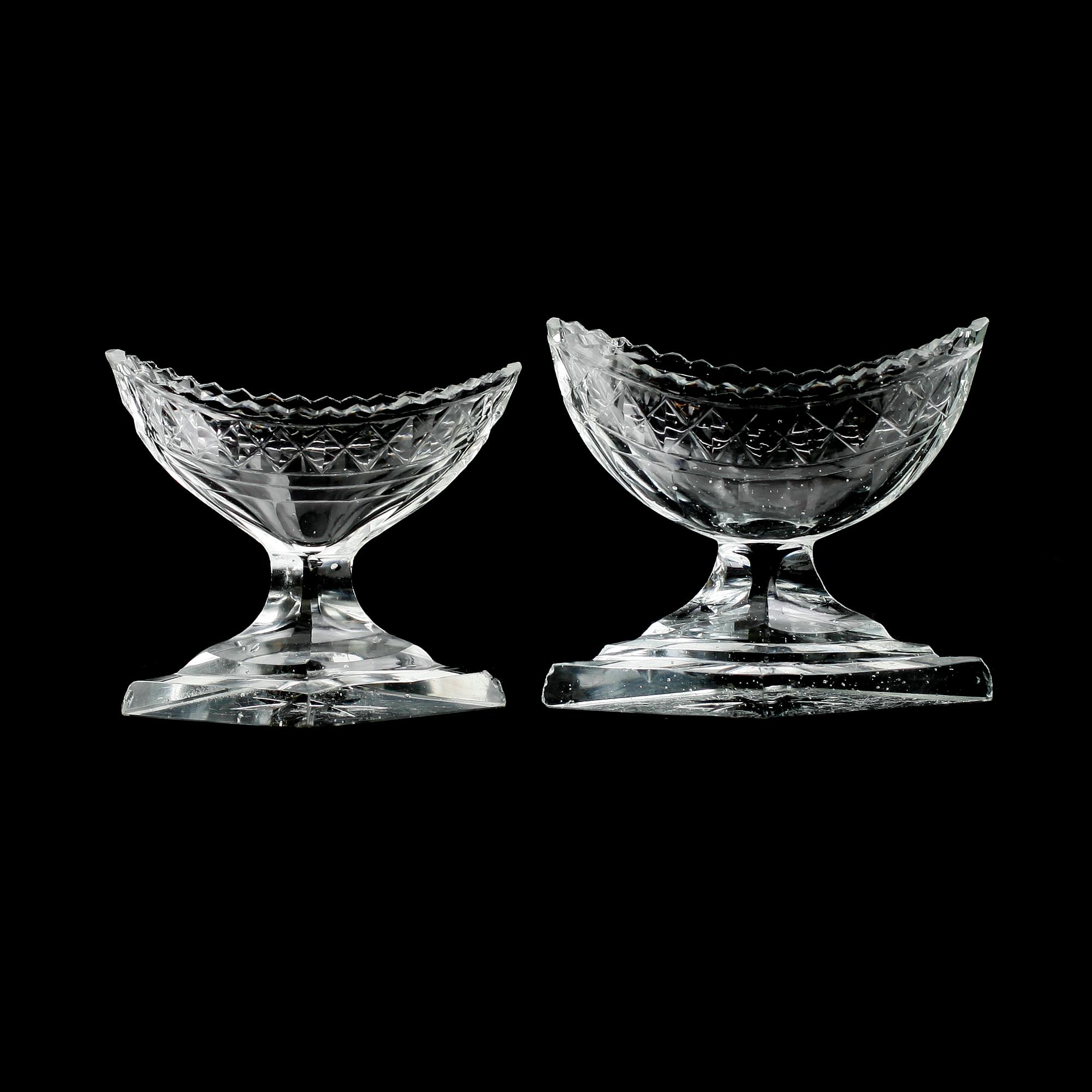 SALTKAR, 2 st, glas, 1800-tal.