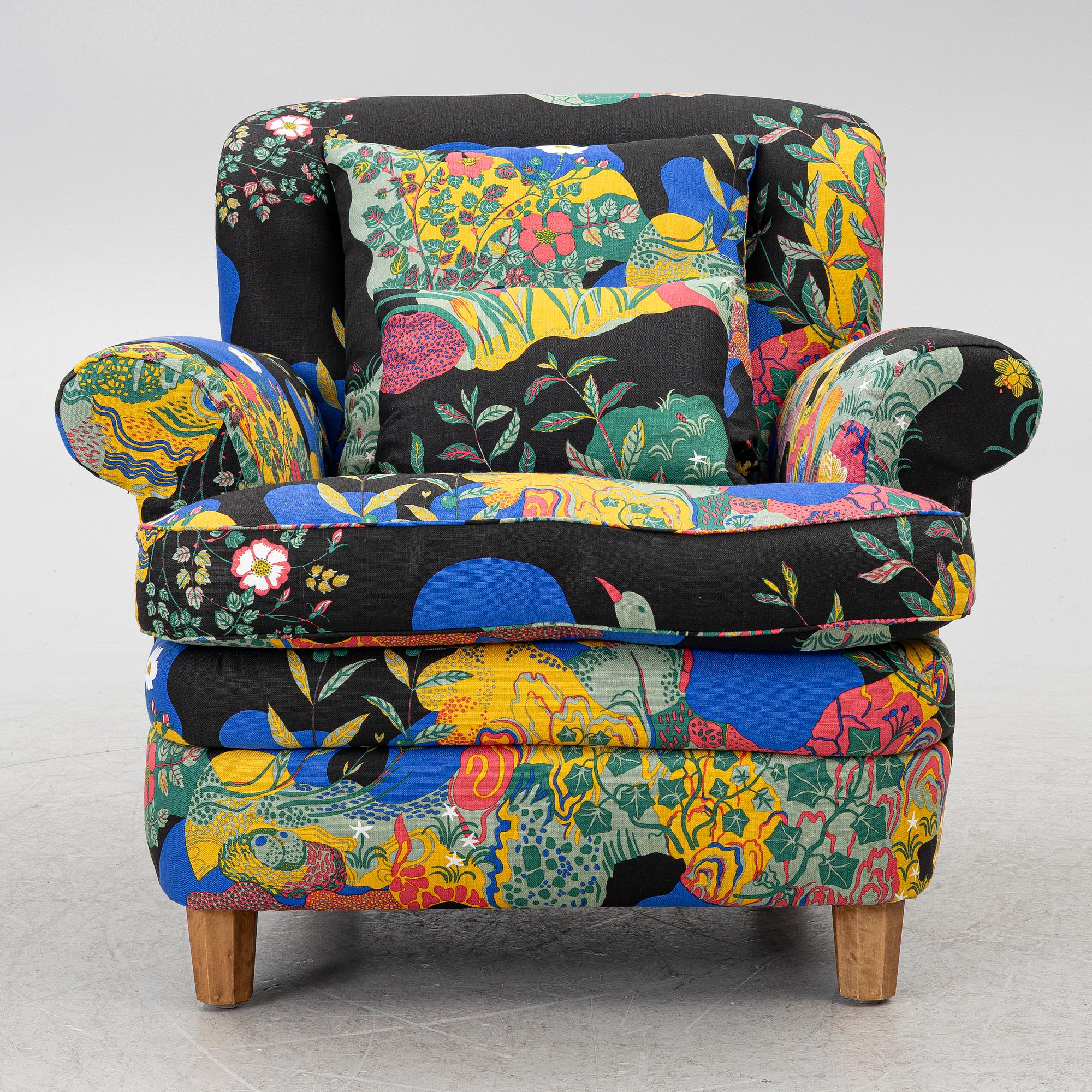 Josef Frank, fåtölj, modell 568, Firma Svenskt Tenn.
