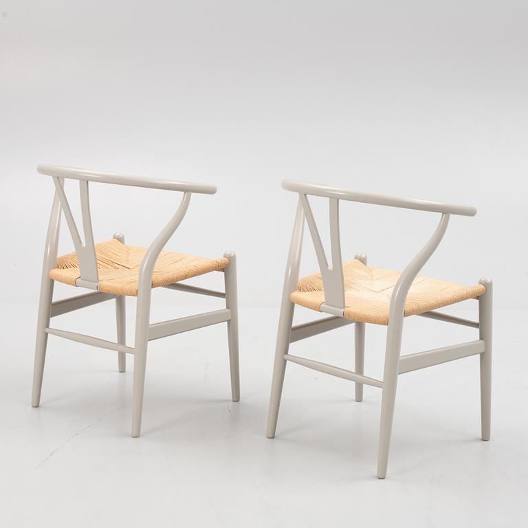 Hans J. Wegner, stolar, ett par, "Y-stolen", modell CH-24, Carl Hansen & Søn, Danmark.