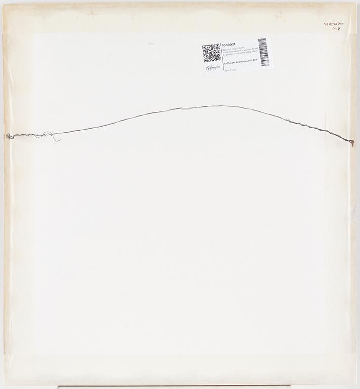 ALBERT ENGSTRÖM, tusch/blandteknik, signerad Albert Engström. "Två skärgårdsgubbar".