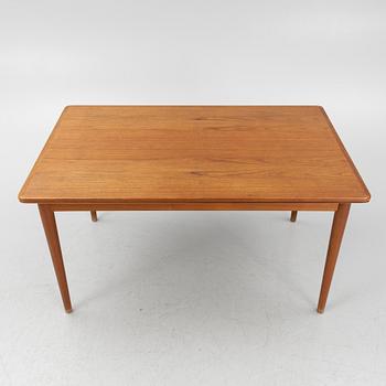 A teak-veneered dining table, 1960's/70's.