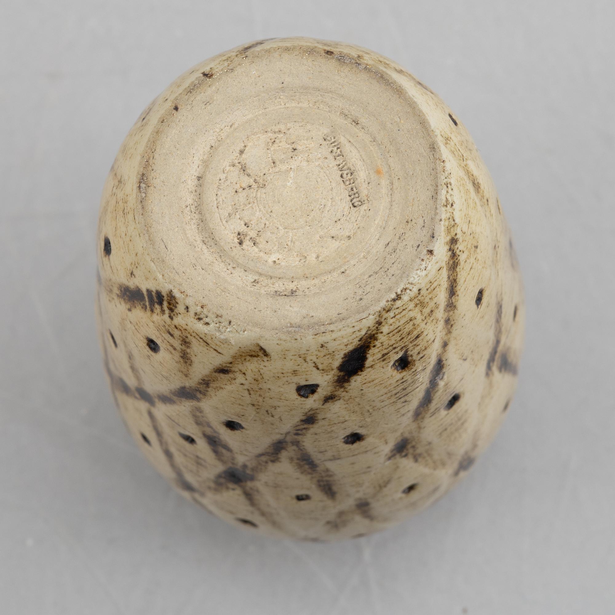 Anders Bruno Liljefors, a stoneware vase, Gustavsbergs studio.