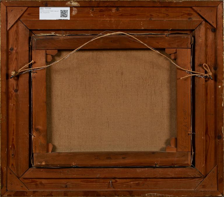 OKÄND KONSTNÄR, olja på duk, osignerad.