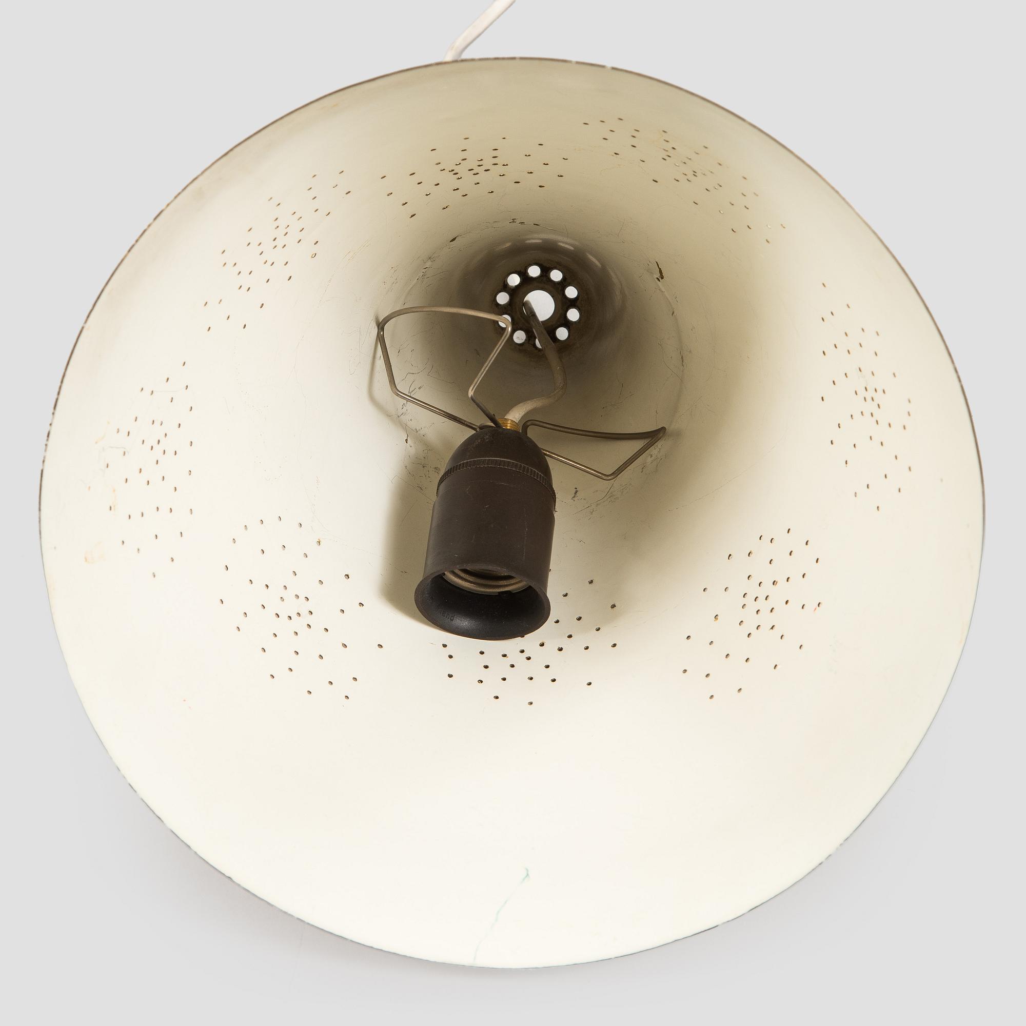 Lisa Johansson-Pape, a mid-20th century pendant light, model 1314, Stockmann Orno, Finland.