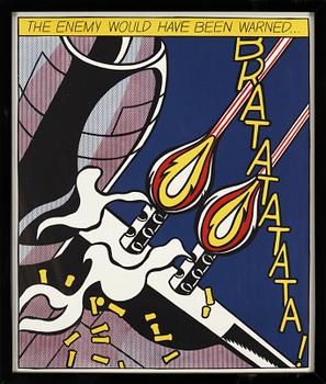 ROY LICHTENSTEIN, after, silkscreens in colours, triptych, edition Stedelijk Museum Amsterdam, published after 1966.