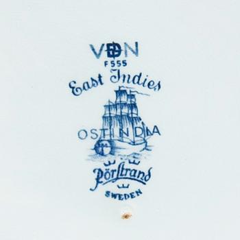 RÖRSTRAND, "Ostindia", 64 osaa, posliinia.