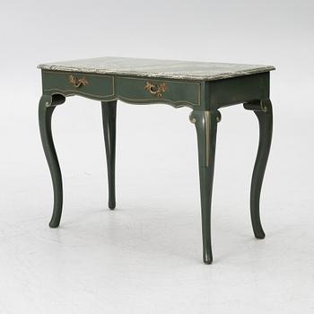 Serving table, as well as armchairs, a pair, Nordiska Kompaniet, 1928.