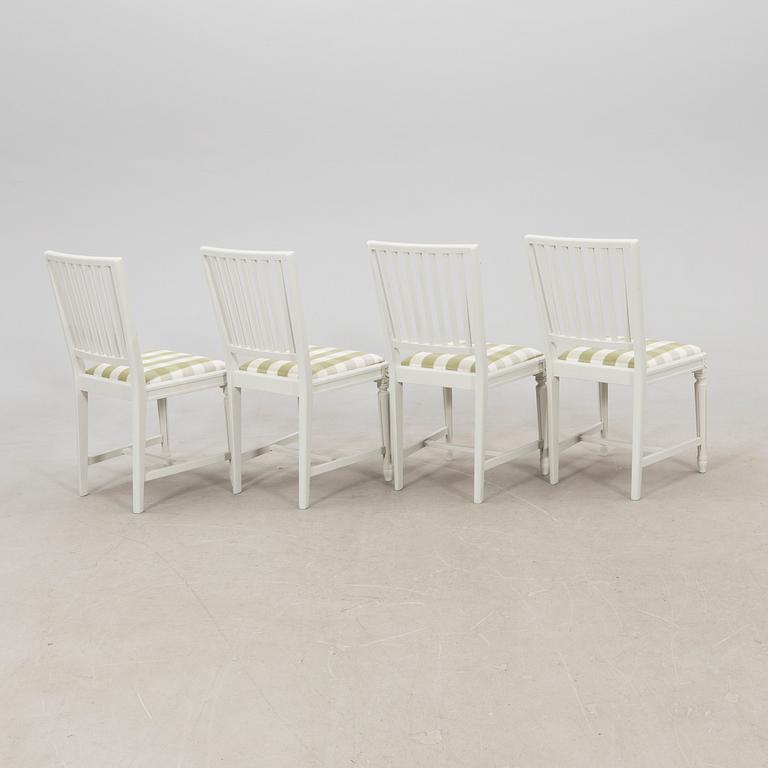 Stolar 4 st Gustaviansk stil 1900-tal.