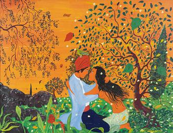 Mats Norryd, gouache, signed and dated -74.