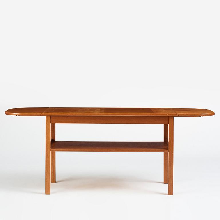 Josef Frank, a mahogany drop leaf table, Svenskt Tenn Sweden 1950s-1960s, model nr 1059.