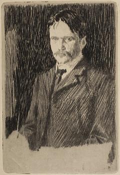 KNUT ANDER, etsning. Signerad och numrerad 18/50. Utförd 1905.