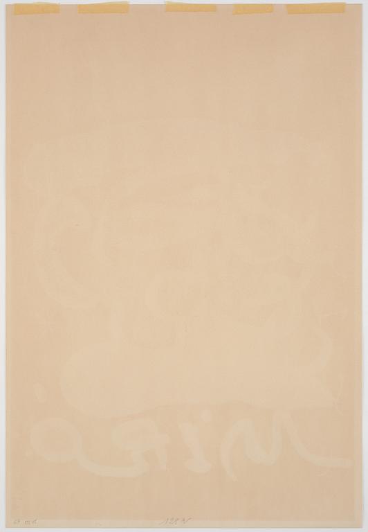 Joan Miró, Poster for the Exhibition 'Peintures sur Papier, Dessins'.