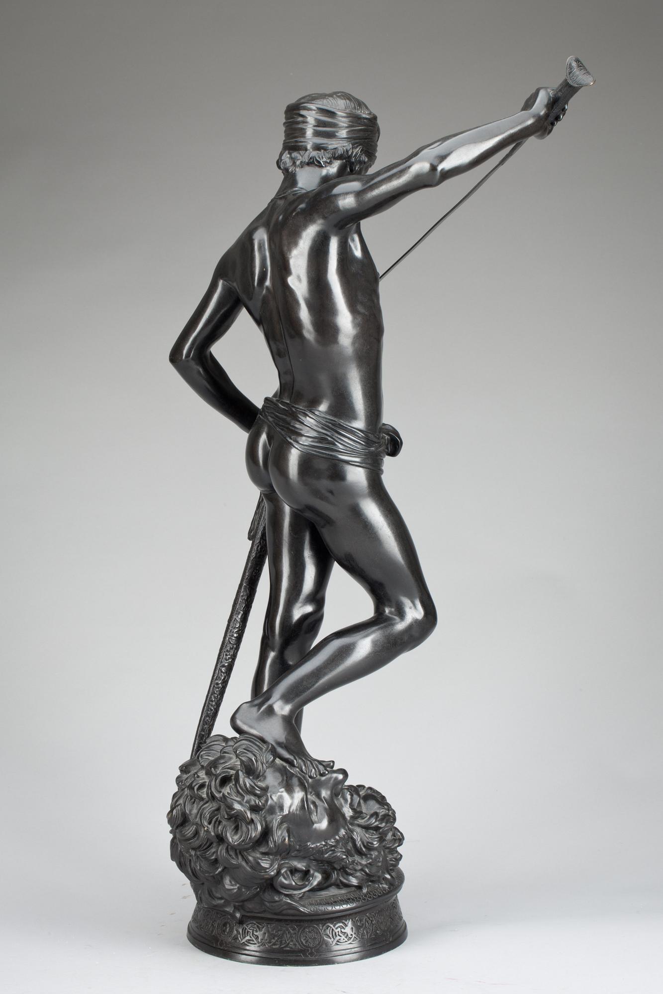 Jean Antonin Marius Mercié, "David vainqueur" (= The winner David).