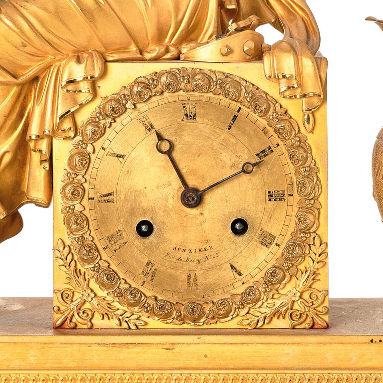 Bordspendyl, av Hunziker (verksam i Paris 1807-1825), Empire.