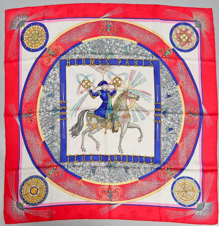 SCARF, "Feux d'Artifice", Michele Duchene, 1987, Hermès.