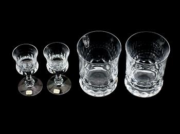 LONGDRINK/GROGGLAS, 6 st samt LIKÖRGLAS,  8 st, "Prince", Göran Wärff, Kosta.