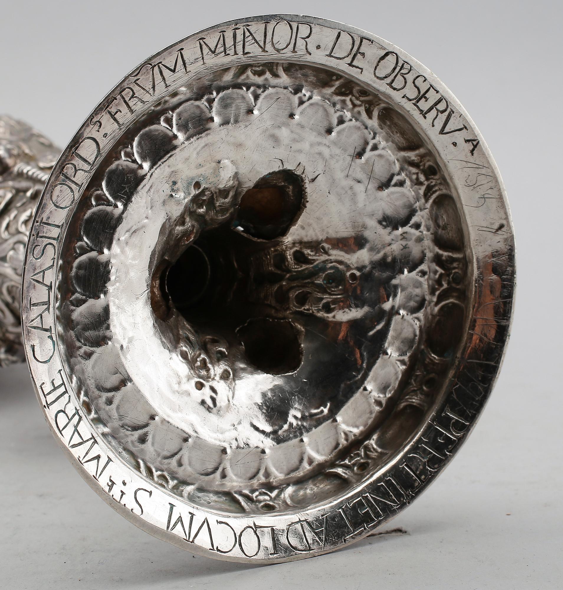 KALK, silver, 1800-tal. Vikt ca 640 gram.