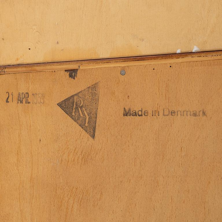 Hans J. Wegner, a teak chest of drawers with bookcase, RY 16, Ry Møbler, Denmark.