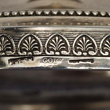LJUSSTAKAR ETT PAR, silver, Madrid 1803, Antonio Goicochea, vikt 868 g.