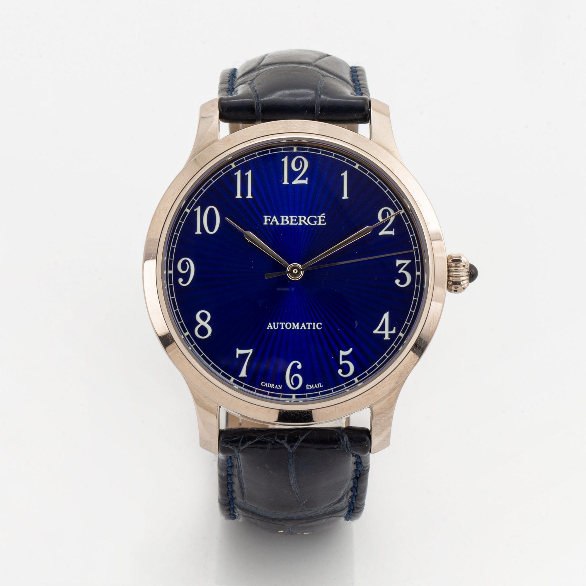 Fabergé, Agathon, wristwatch, 40 mm.