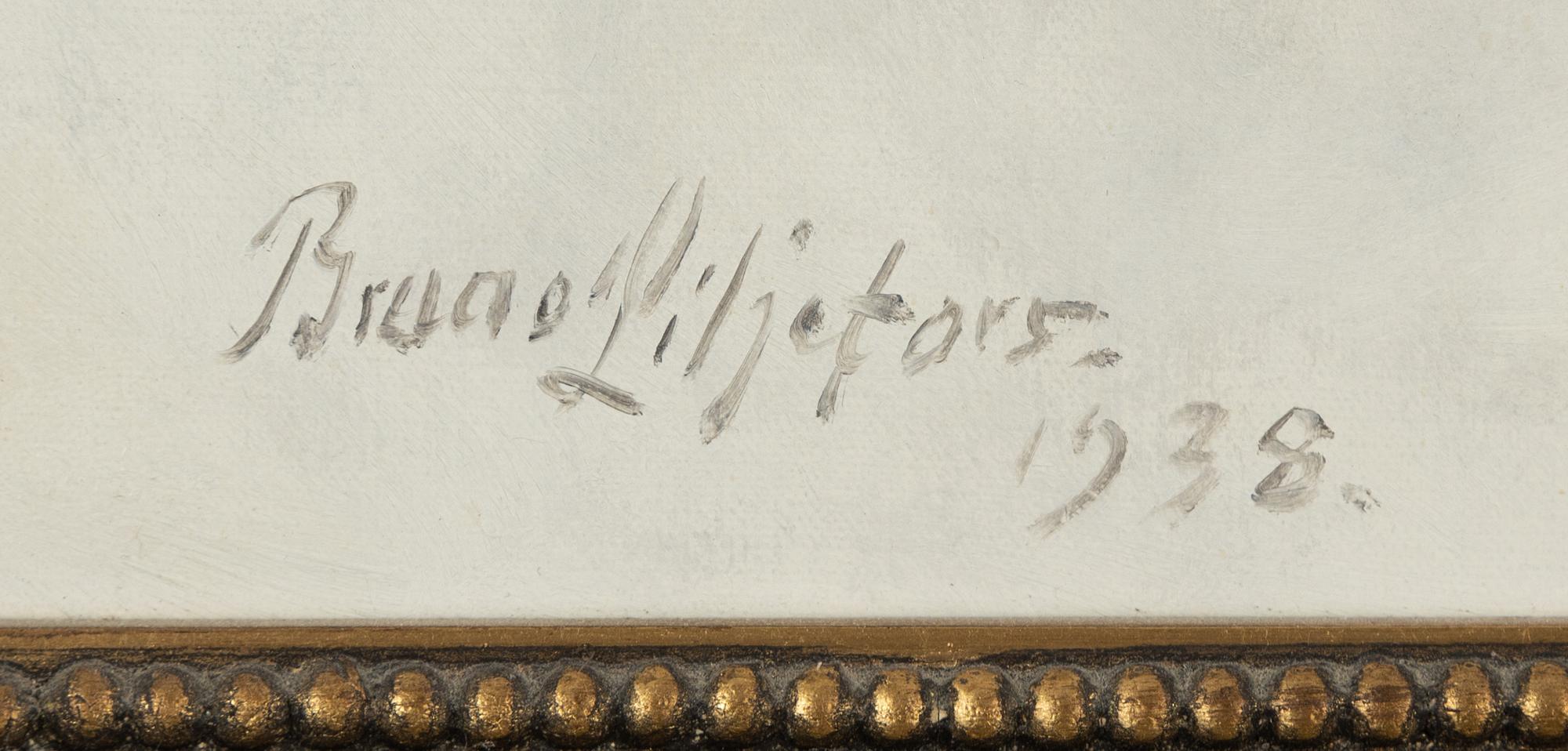 Bruno Liljefors, olja på duk, signerad.